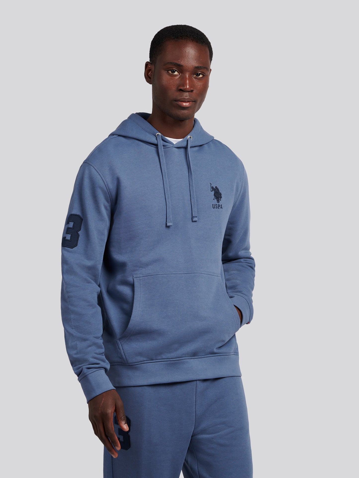 Mens Player 3 Loopback Hoodie in Vintage Indigo