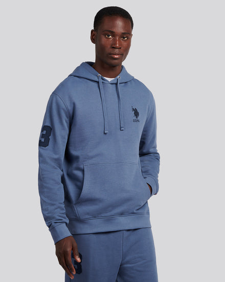 Mens Player 3 Loopback Hoodie in Vintage Indigo