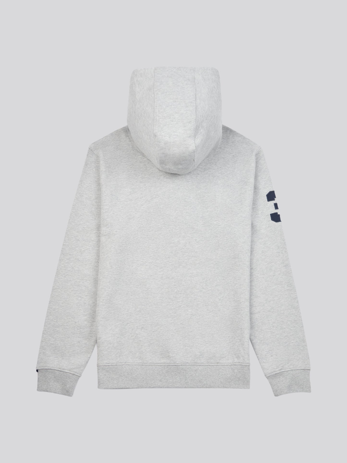 Mens Player 3 Loopback Hoodie in Mid Grey Marl