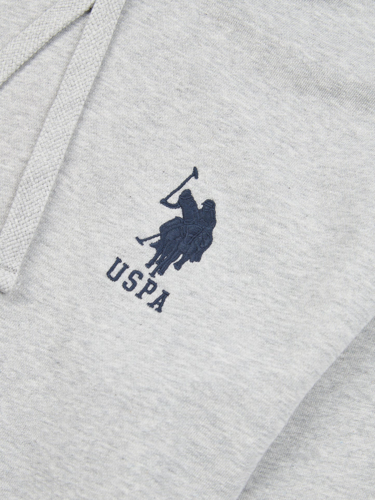 Mens Player 3 Loopback Hoodie in Mid Grey Marl