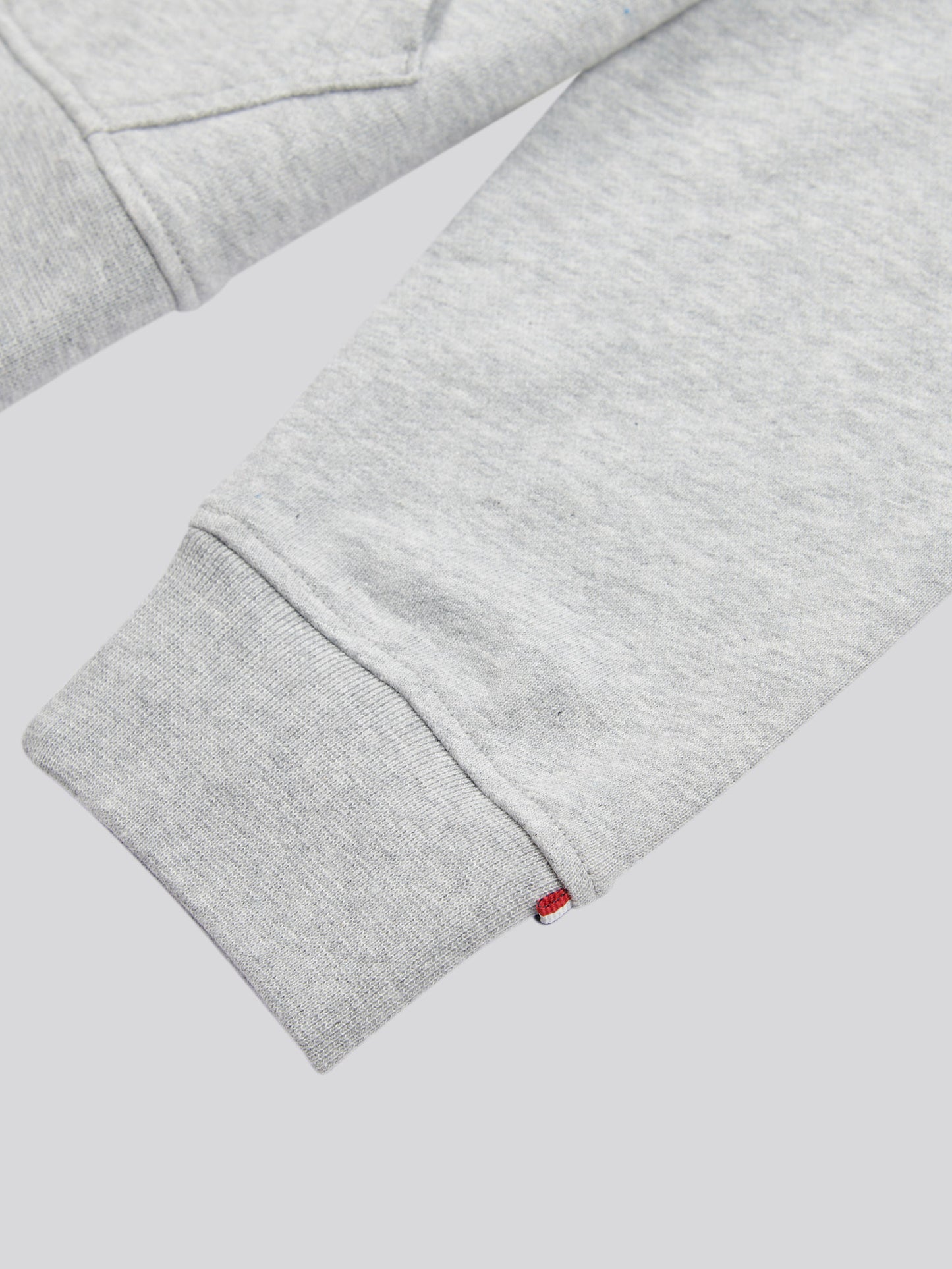 Mens Player 3 Loopback Hoodie in Mid Grey Marl