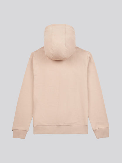 Mens Double Horsemen Loopback Zip Hoodie in Doeskin