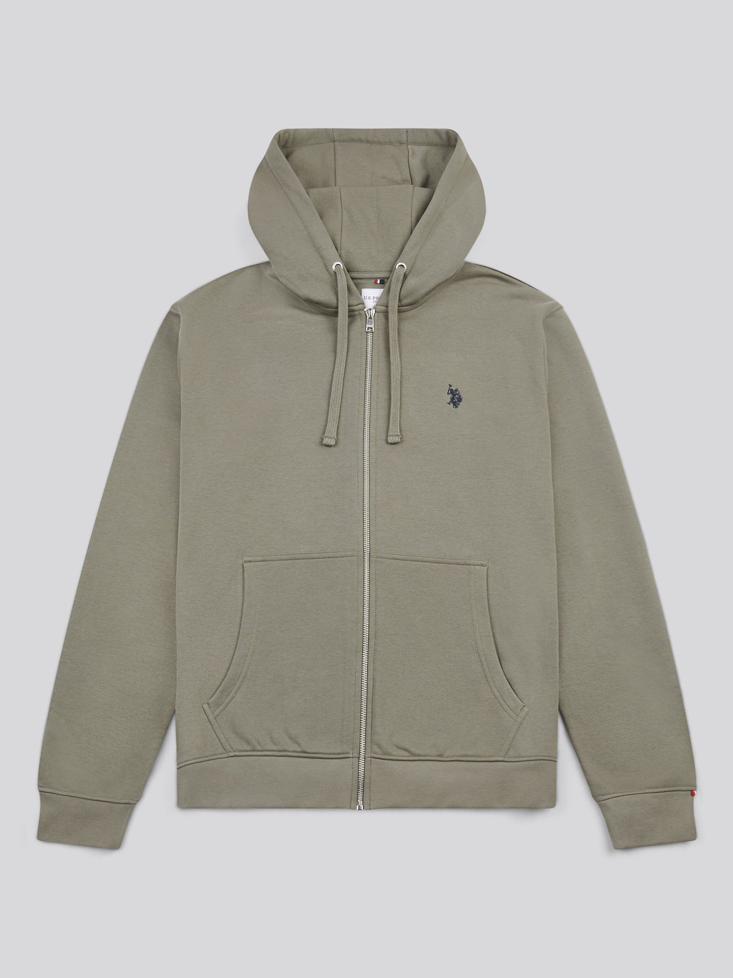 Mens Double Horsemen Loopback Zip Hoodie Mulled Basil