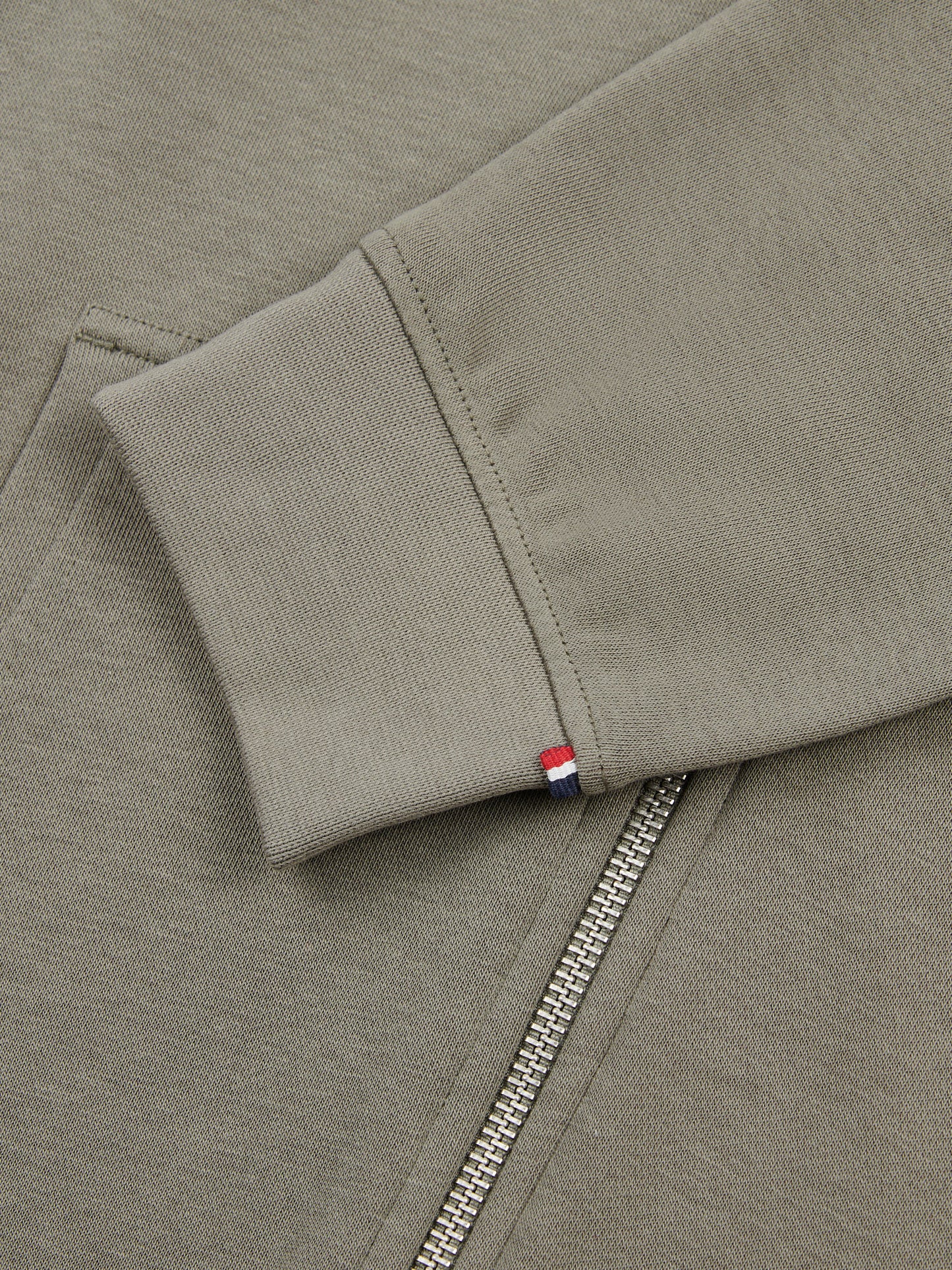 Mens Double Horsemen Loopback Zip Hoodie Mulled Basil
