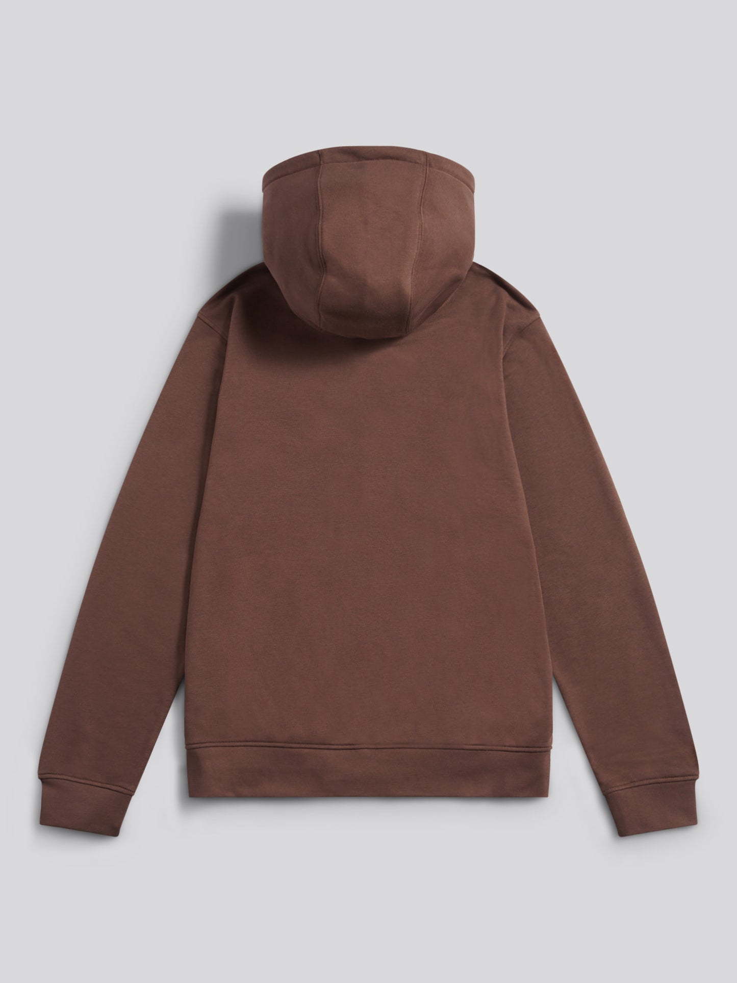 Mens Double Horsemen Loopback Zip Hoodie Chocolate Martini