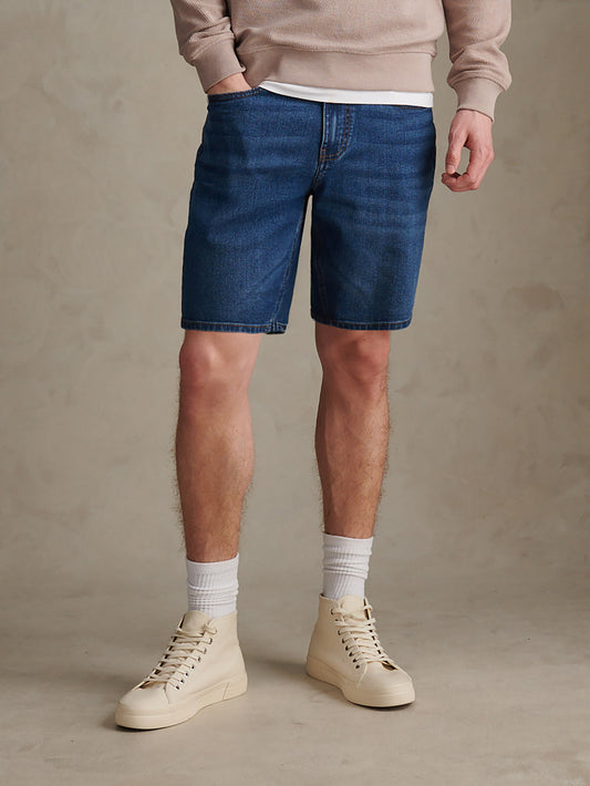 5 Pocket Denim Short Dark Wash