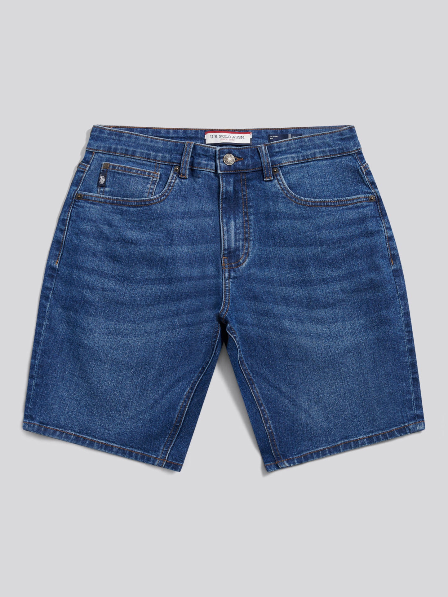 5 Pocket Denim Short Dark Wash