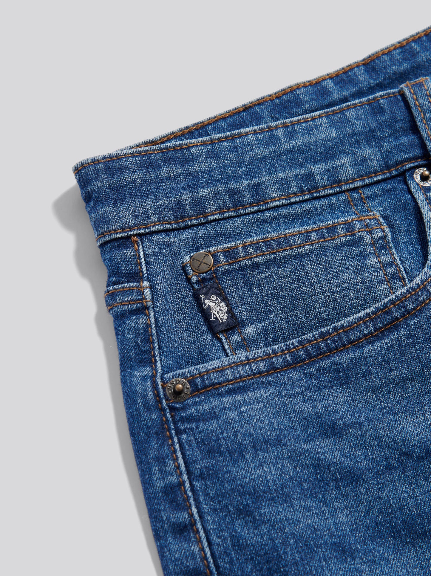 5 Pocket Denim Short Dark Wash