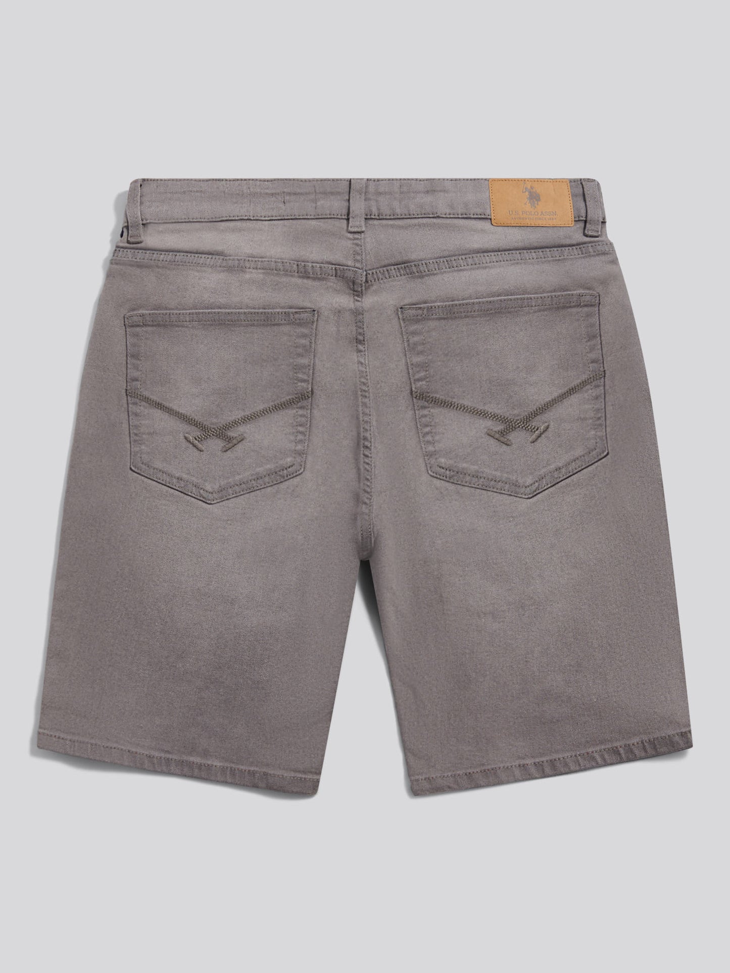 5 Pocket Denim Short Grey Wash