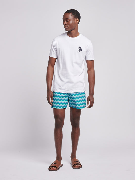 Mens Wave Swim Short in Alexandrite