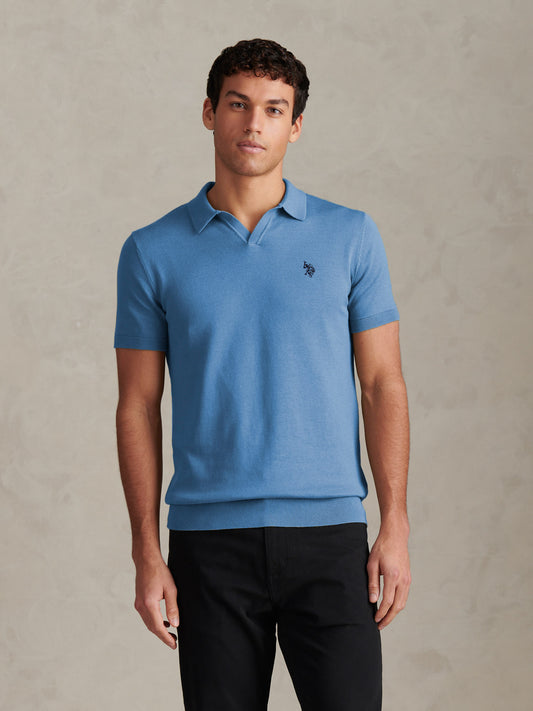 Combed Cotton Multicoloured DHM Reverse Polo Riviera