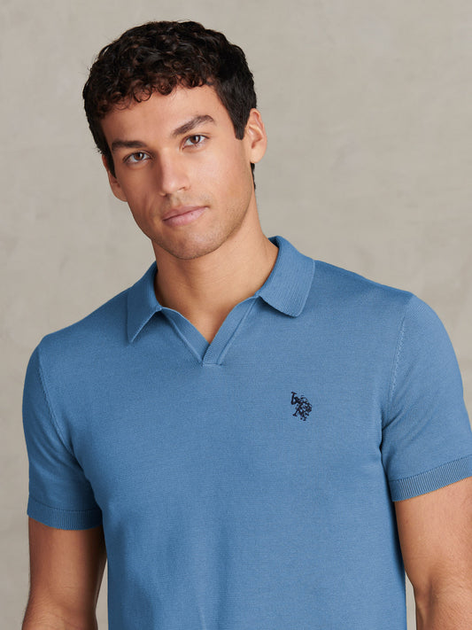 Combed Cotton Multicoloured DHM Reverse Polo Riviera