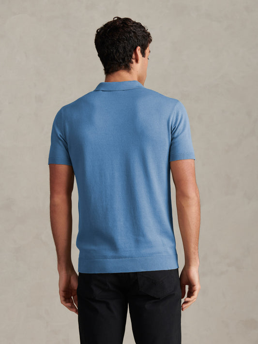 Combed Cotton Multicoloured DHM Reverse Polo Riviera