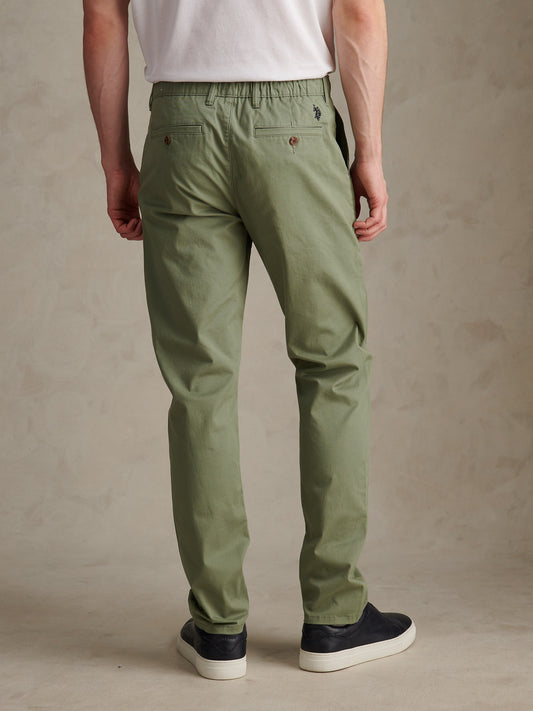 Mens Comfort Waist Classic Chino in Sea Spray