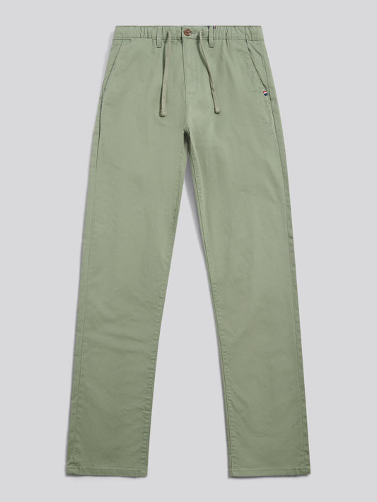 Mens Comfort Waist Classic Chino in Sea Spray