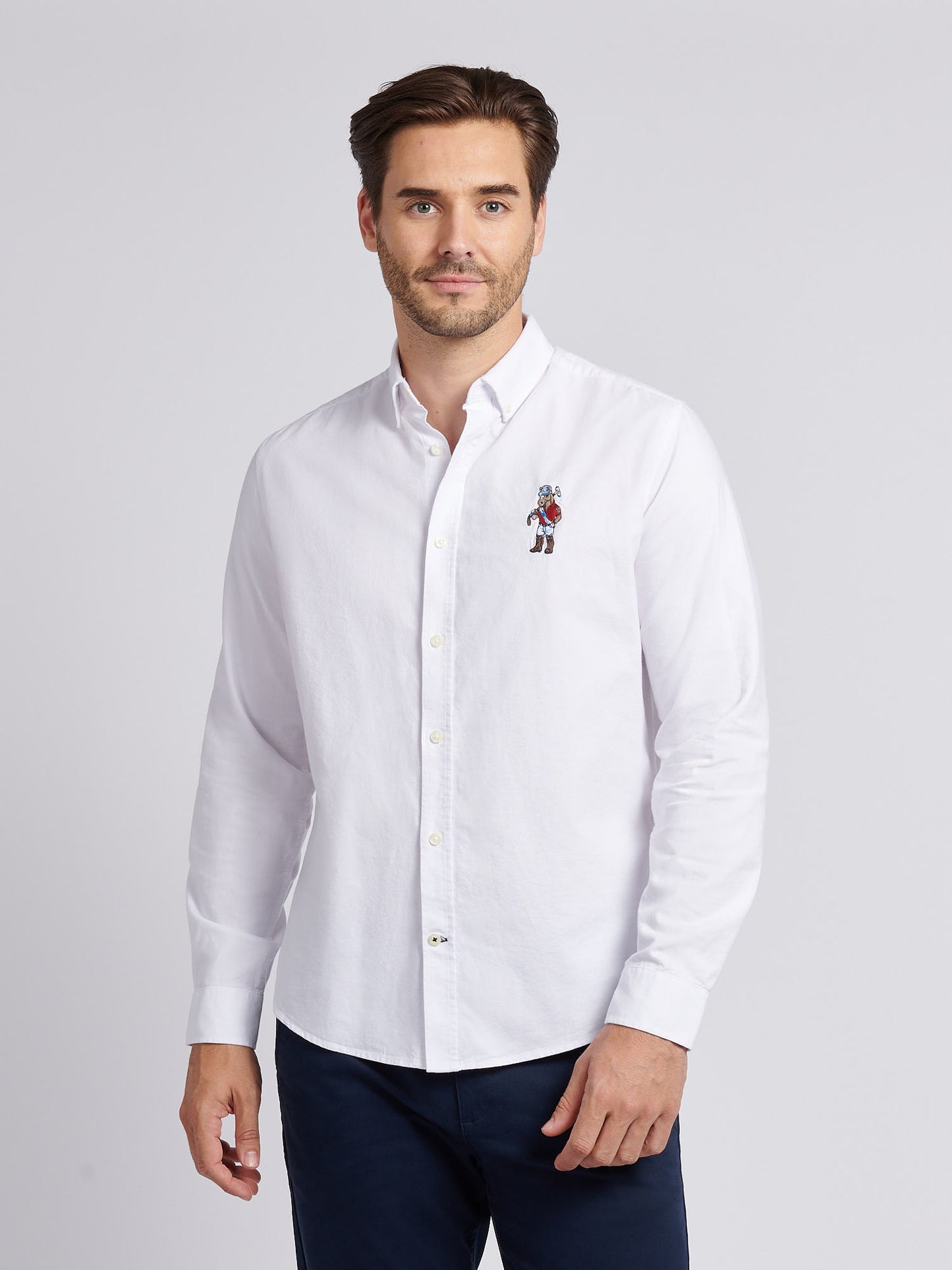 Mens Chuck Oxford Shirt in Bright White