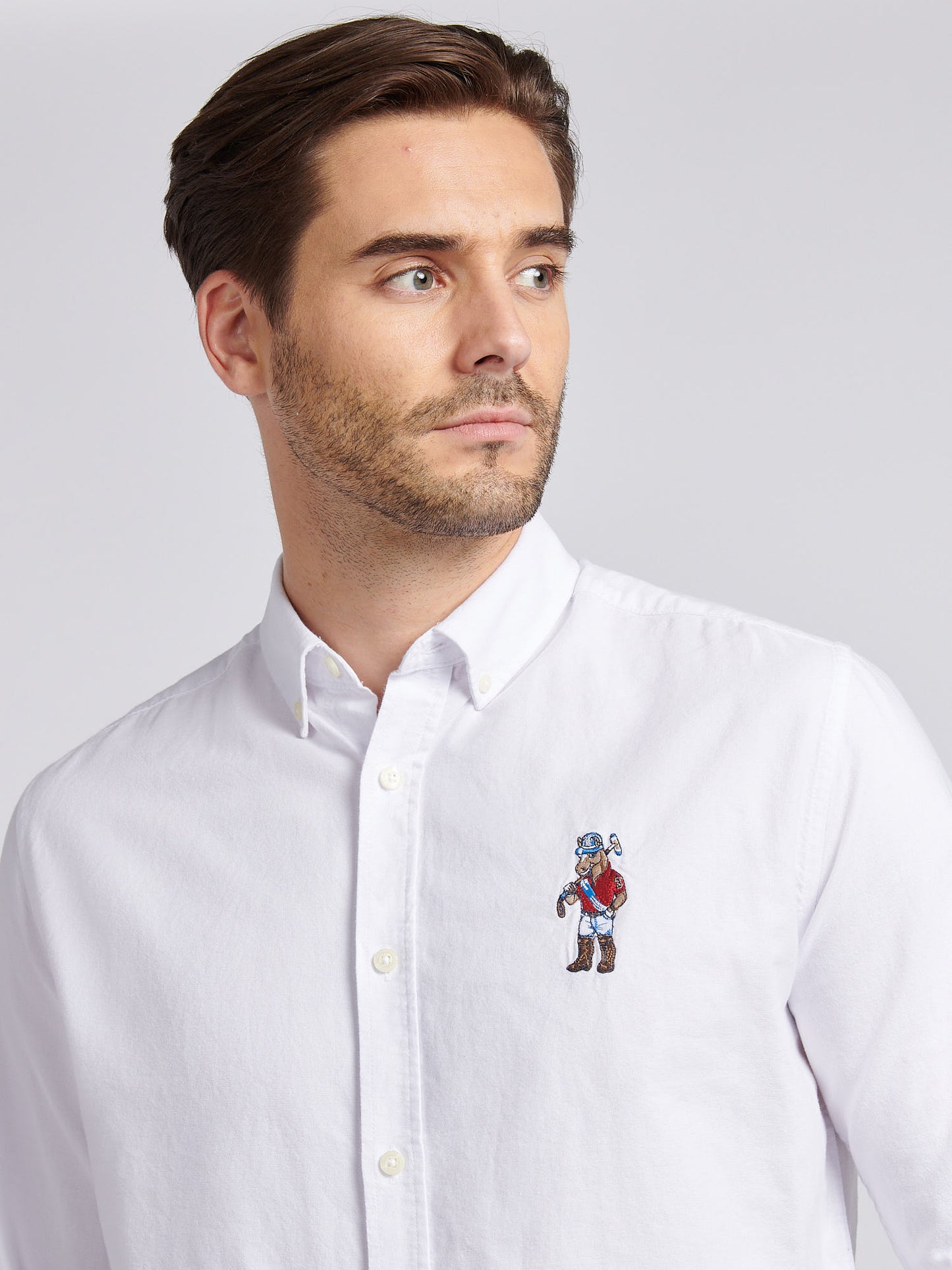 Mens Chuck Oxford Shirt in Bright White