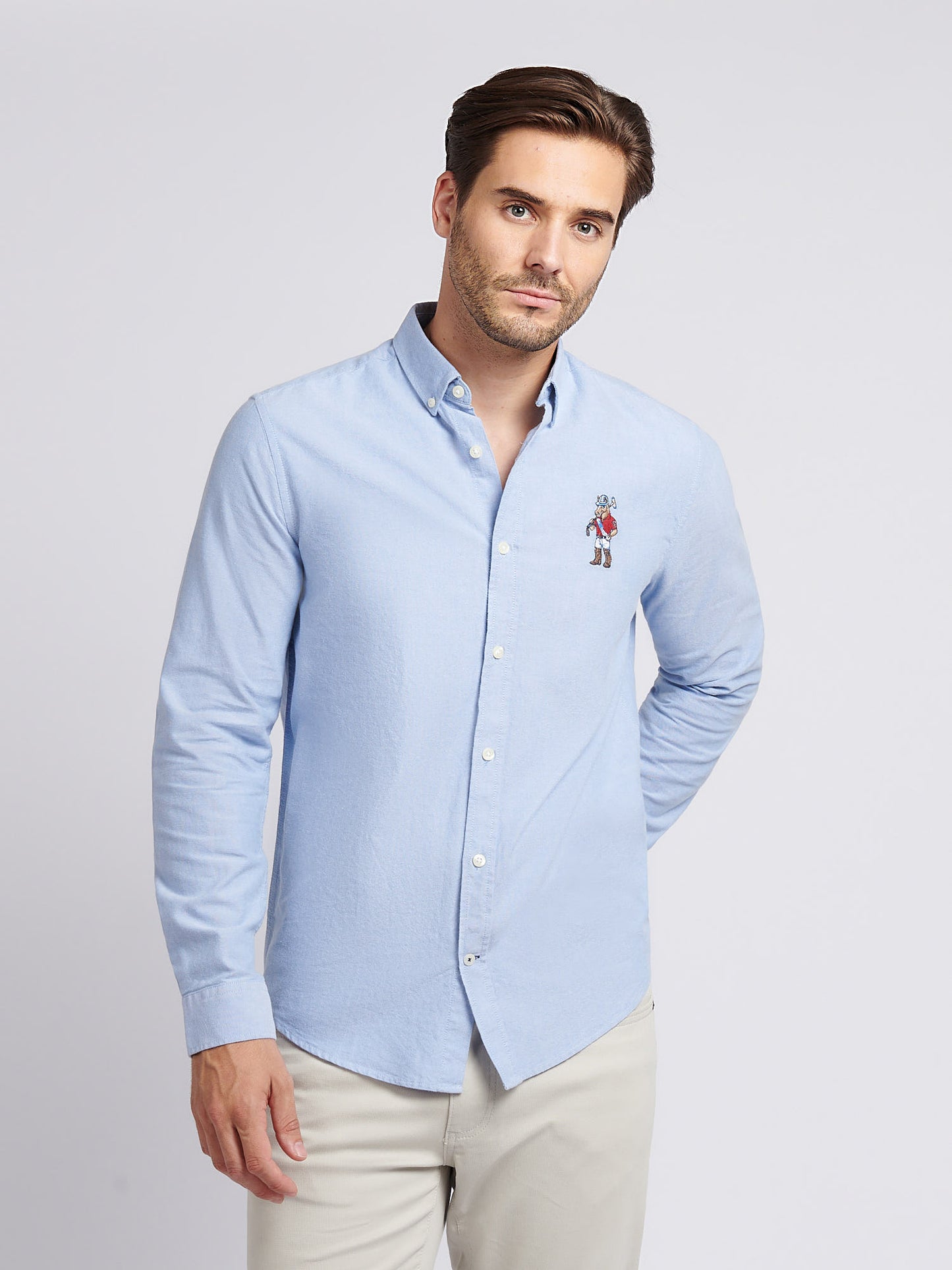 Mens Chuck Oxford Shirt in Blue Yonder