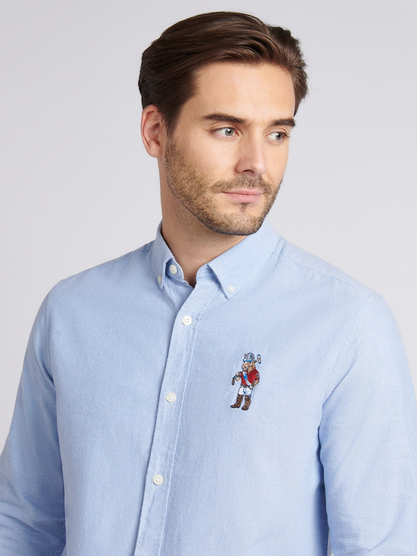 Mens Chuck Oxford Shirt in Blue Yonder