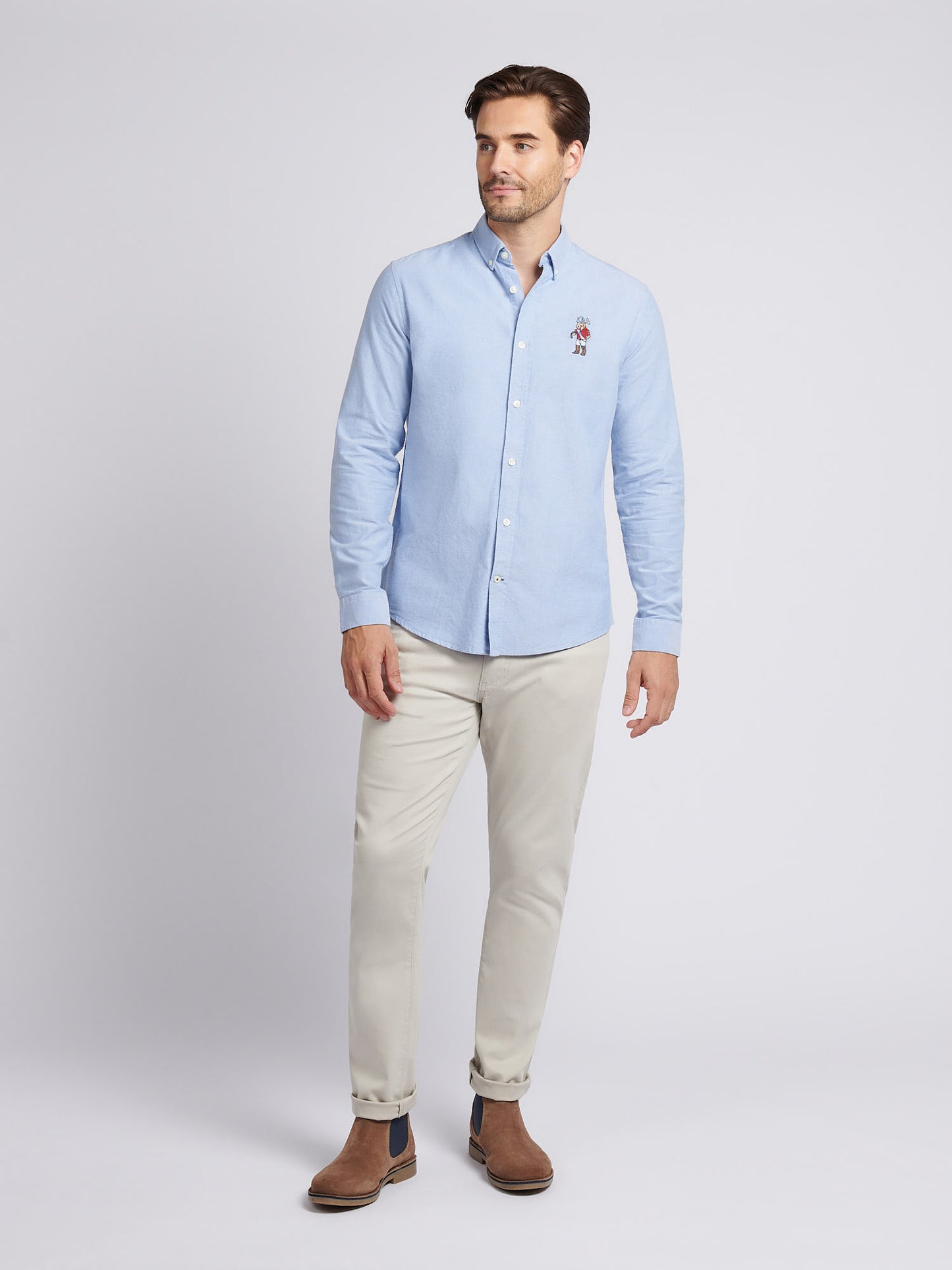 Mens Chuck Oxford Shirt in Blue Yonder