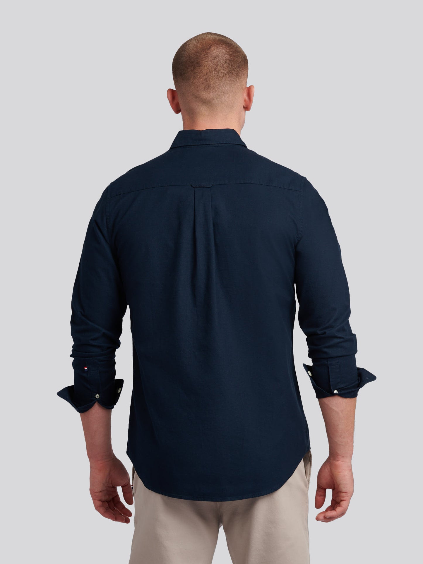 Mens Chuck Oxford Shirt in Dark Sapphire Navy