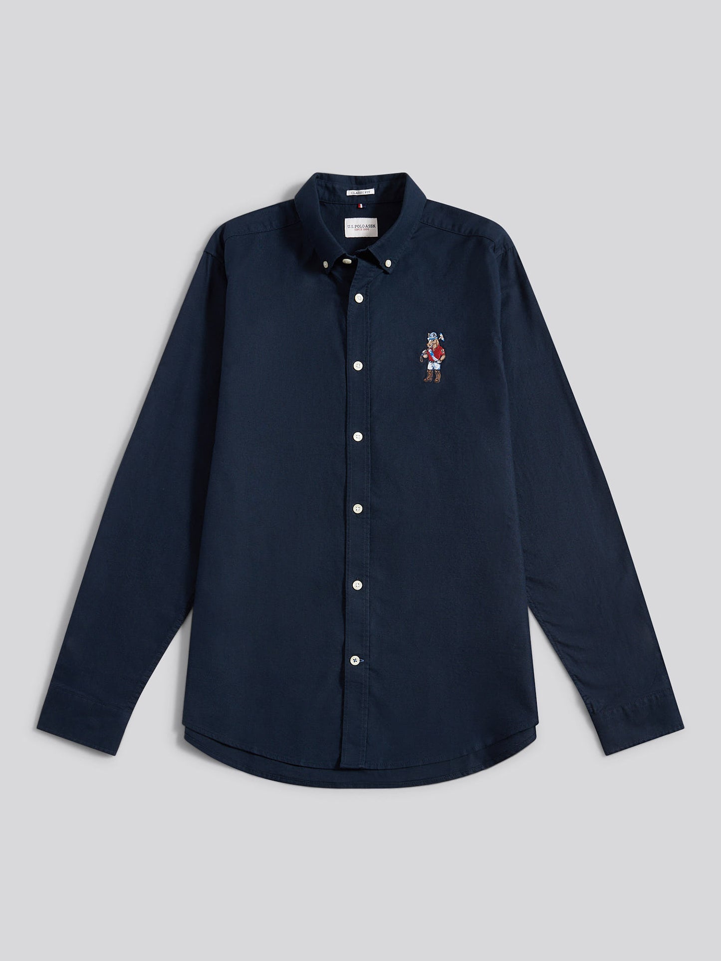 Mens Chuck Oxford Shirt in Dark Sapphire Navy
