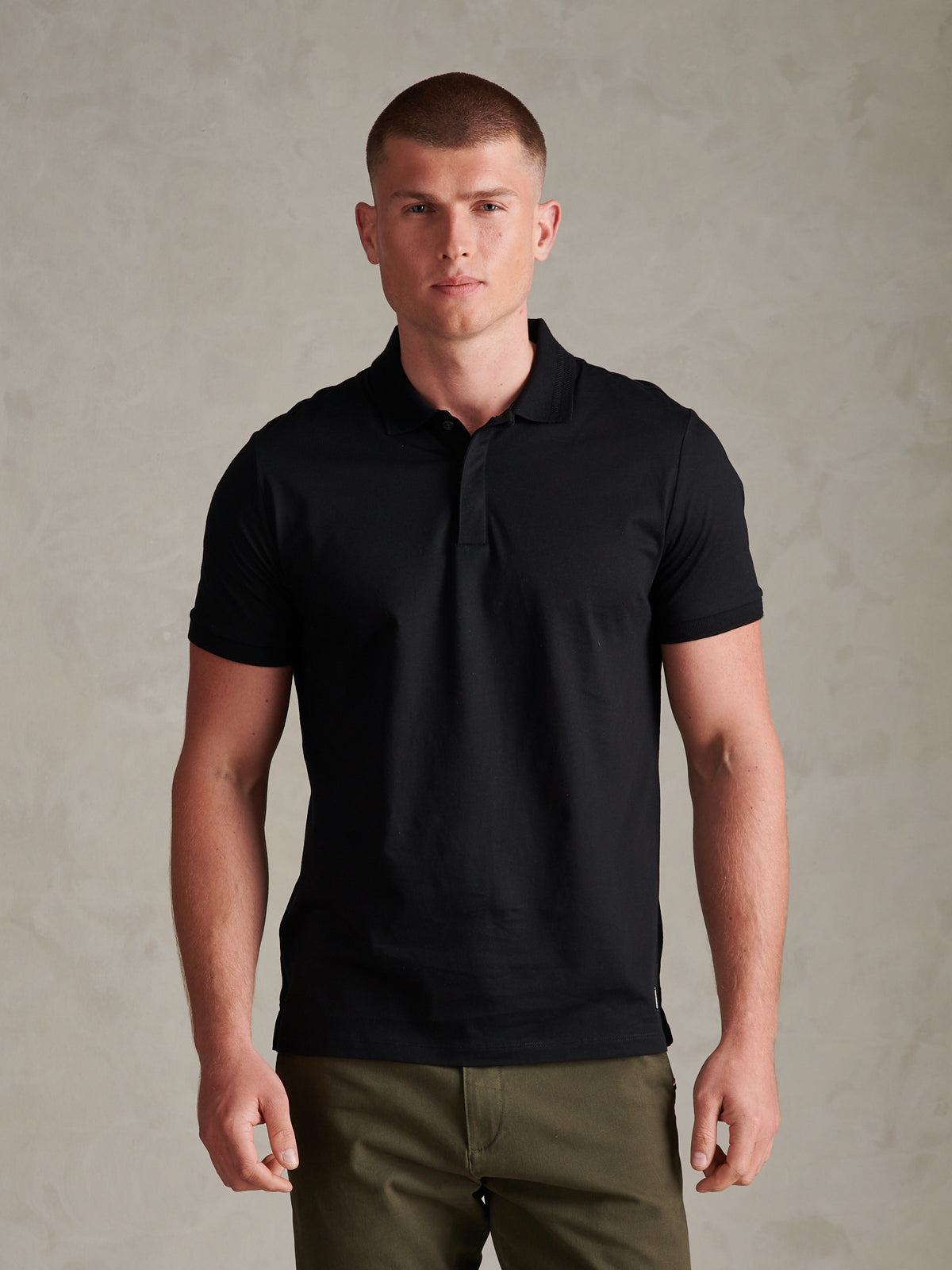 Mens Premium Supima Cotton Polo Shirt Black