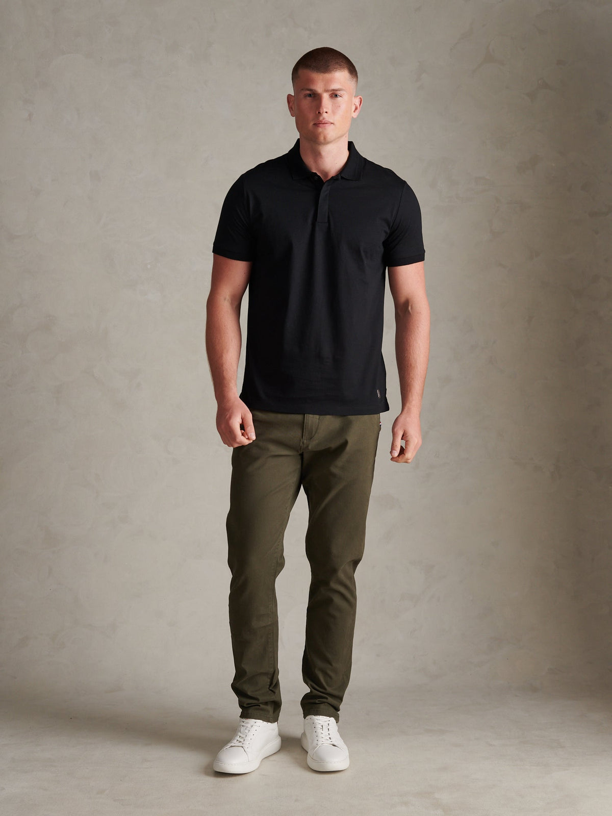 Mens Premium Supima Cotton Polo Shirt Black