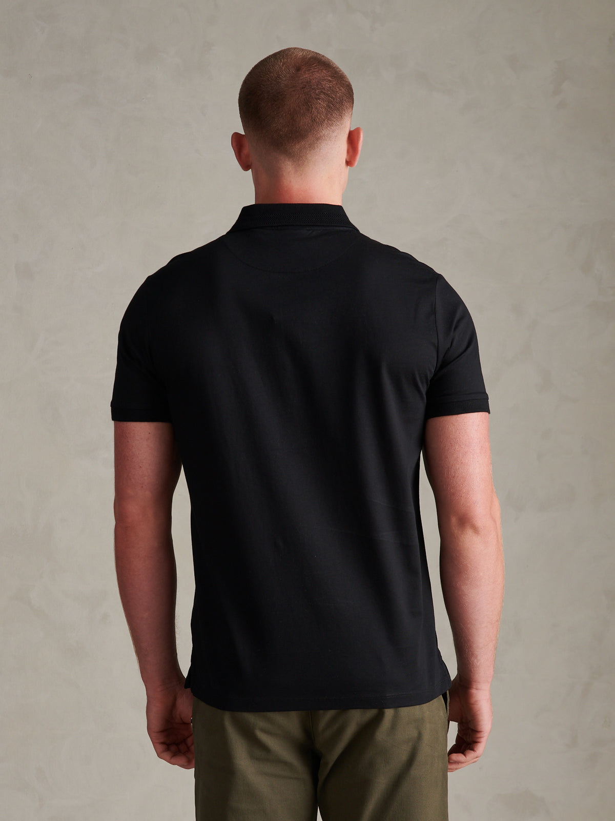 Mens Premium Supima Cotton Polo Shirt Black