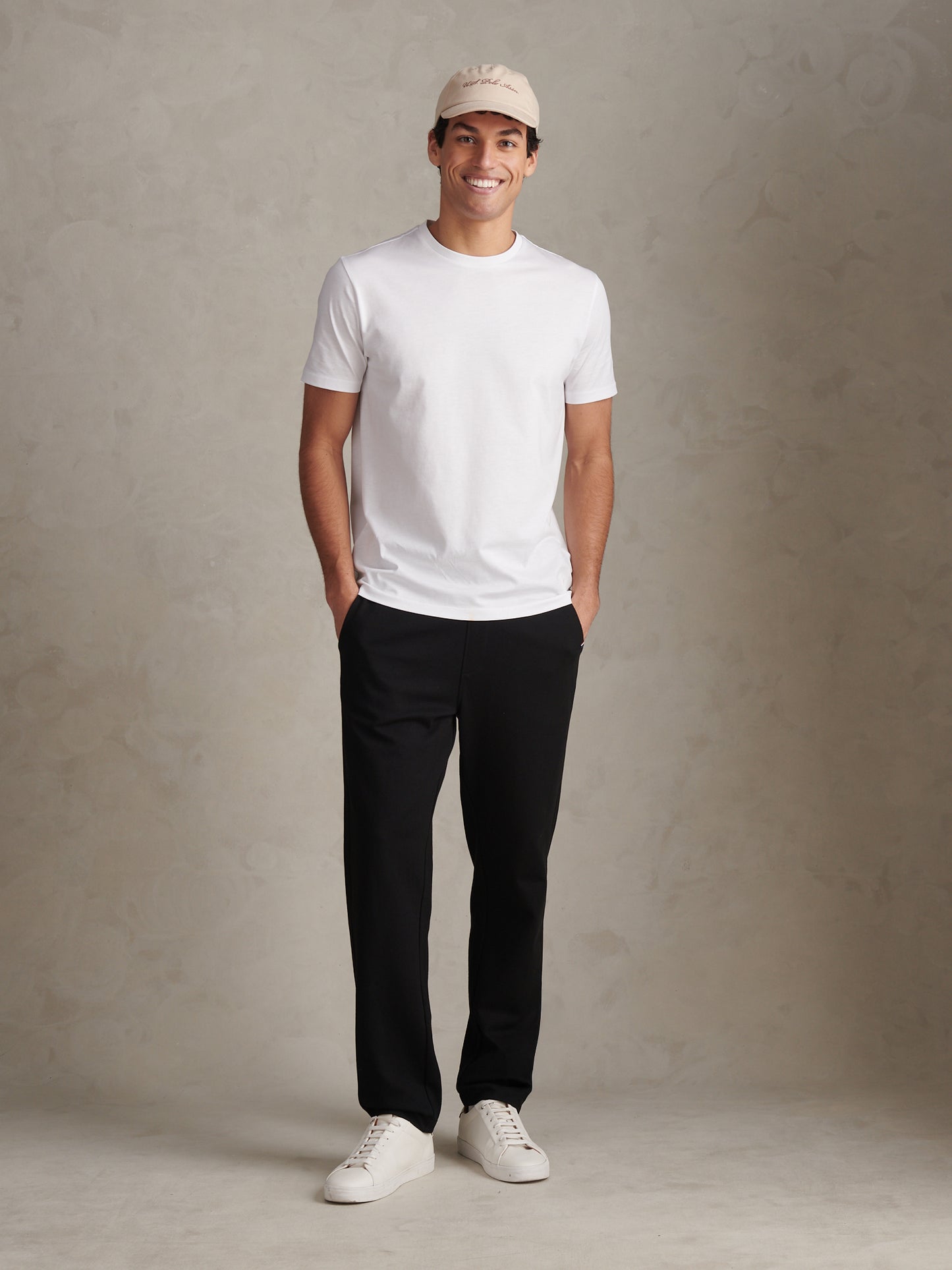 Mens Jersey Double Horsemen Trousers Black