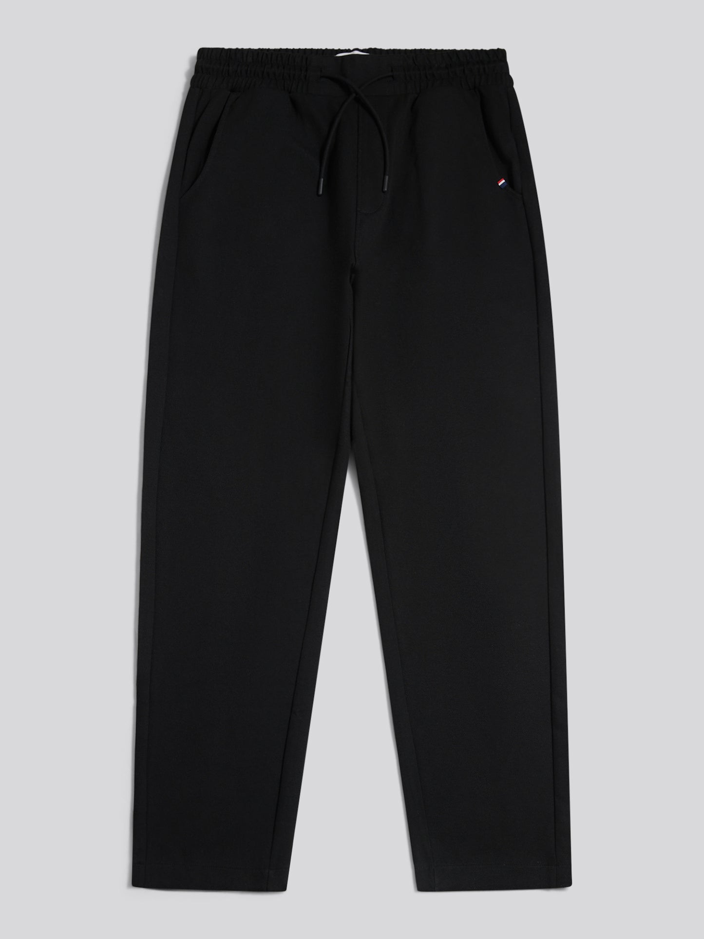 Mens Jersey Double Horsemen Trousers Black