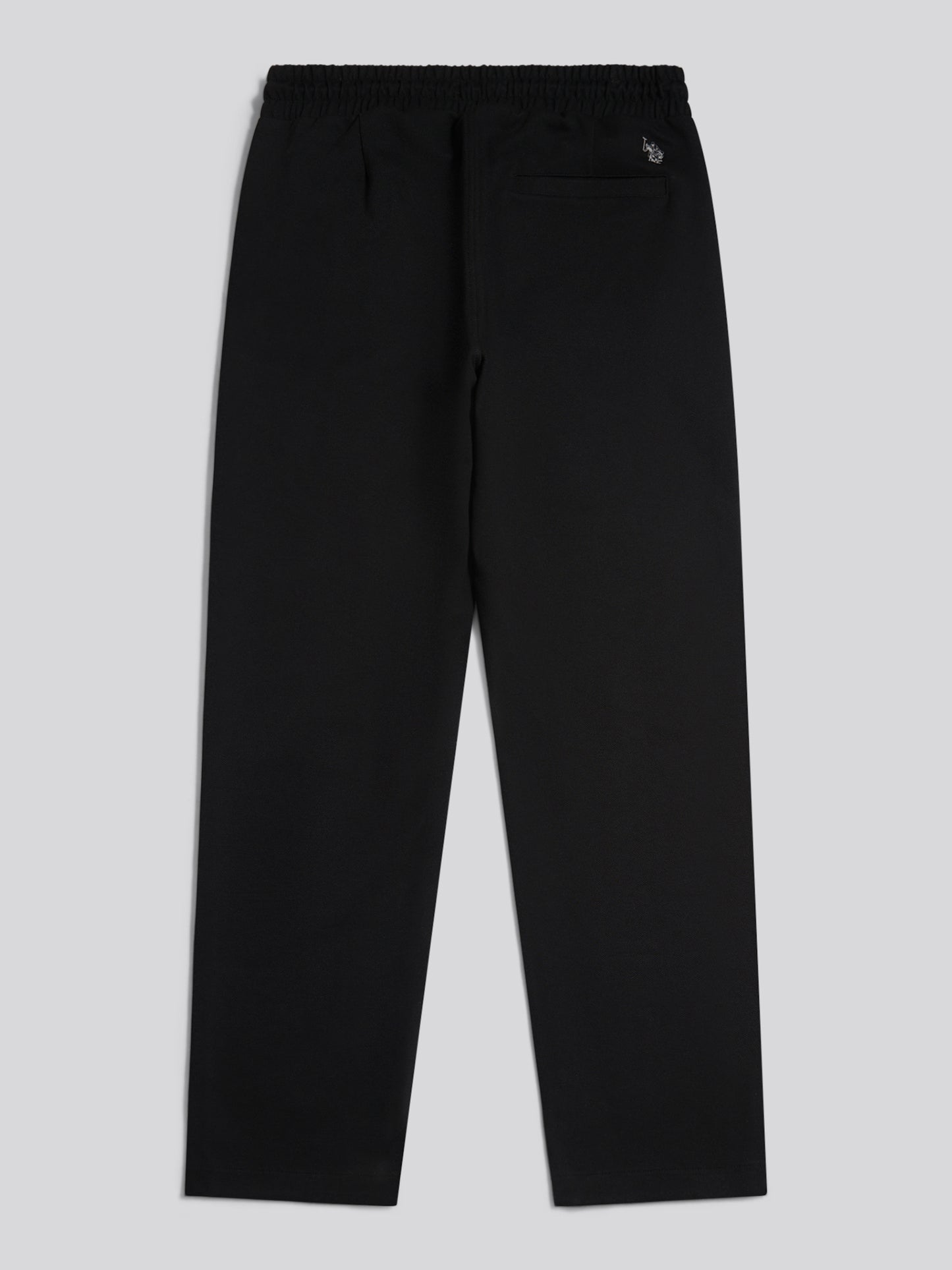 Mens Jersey Double Horsemen Trousers Black