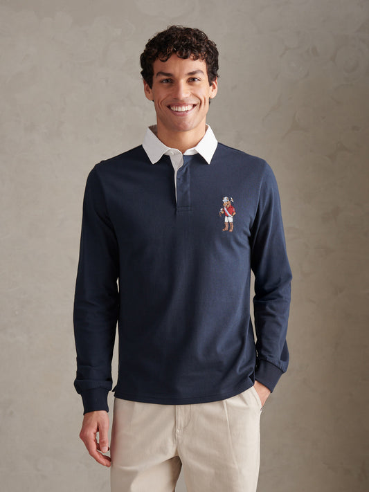 Mens Chuck Rugby in Dark Sapphire Navy