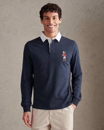 Mens Chuck Rugby in Dark Sapphire Navy