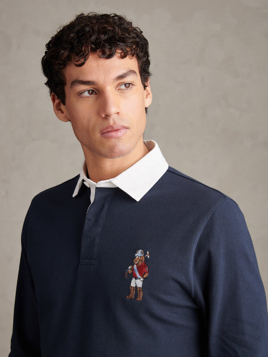 Mens Chuck Rugby in Dark Sapphire Navy