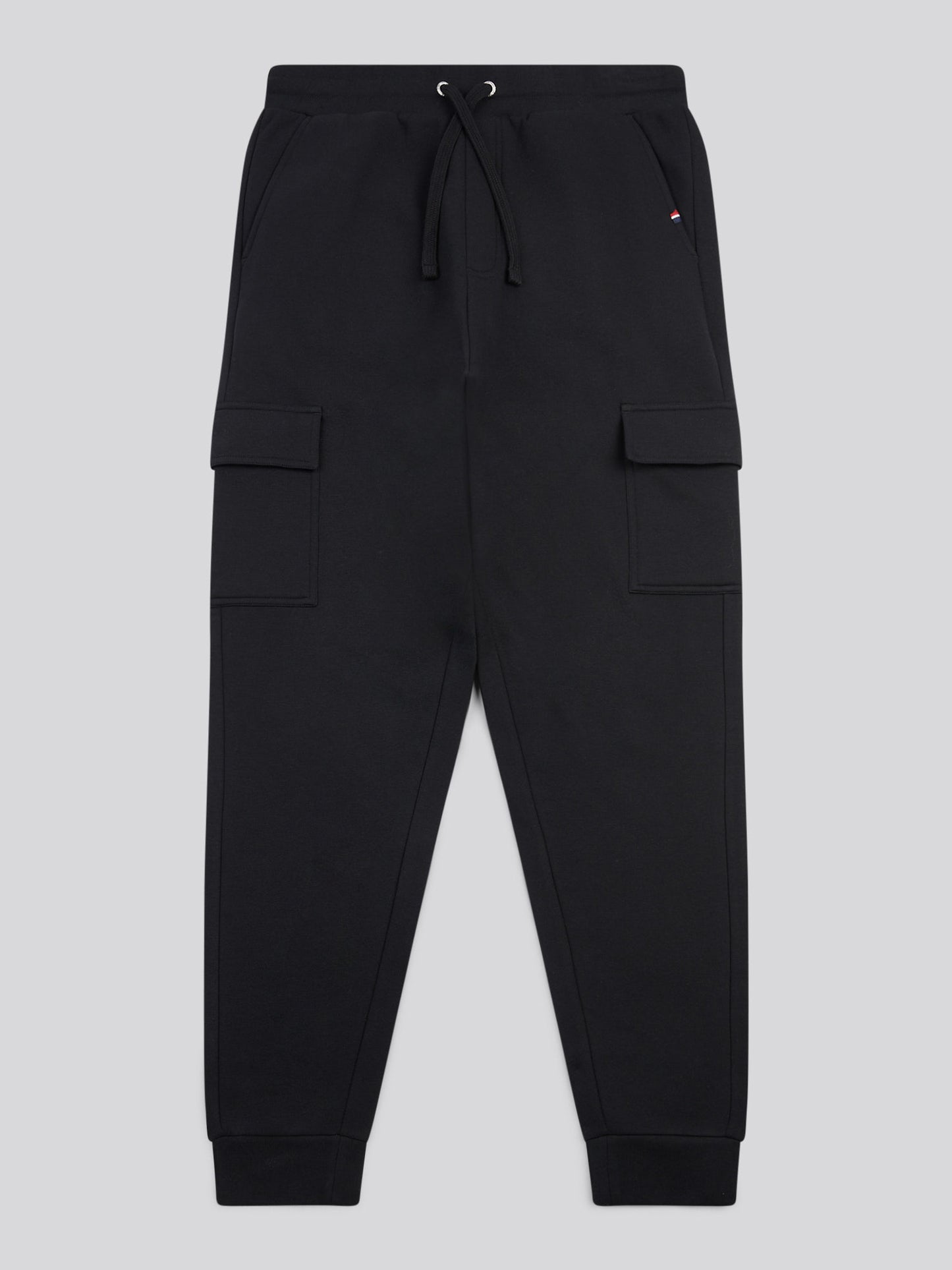 Mens Double Horsemen Cargo Sweat Jogger in Black