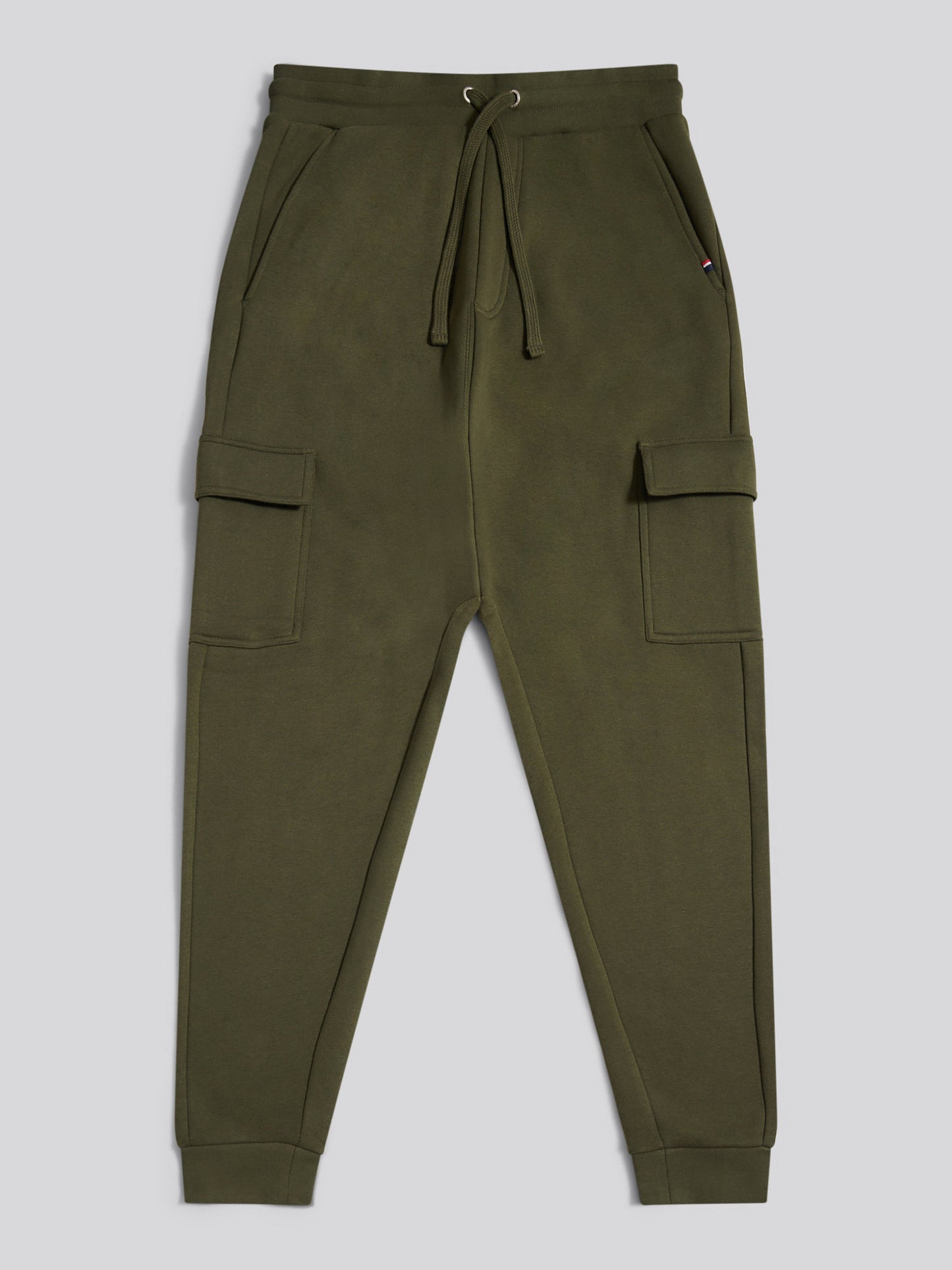 Mens Double Horsemen Cargo Sweat Jogger in Forest Night