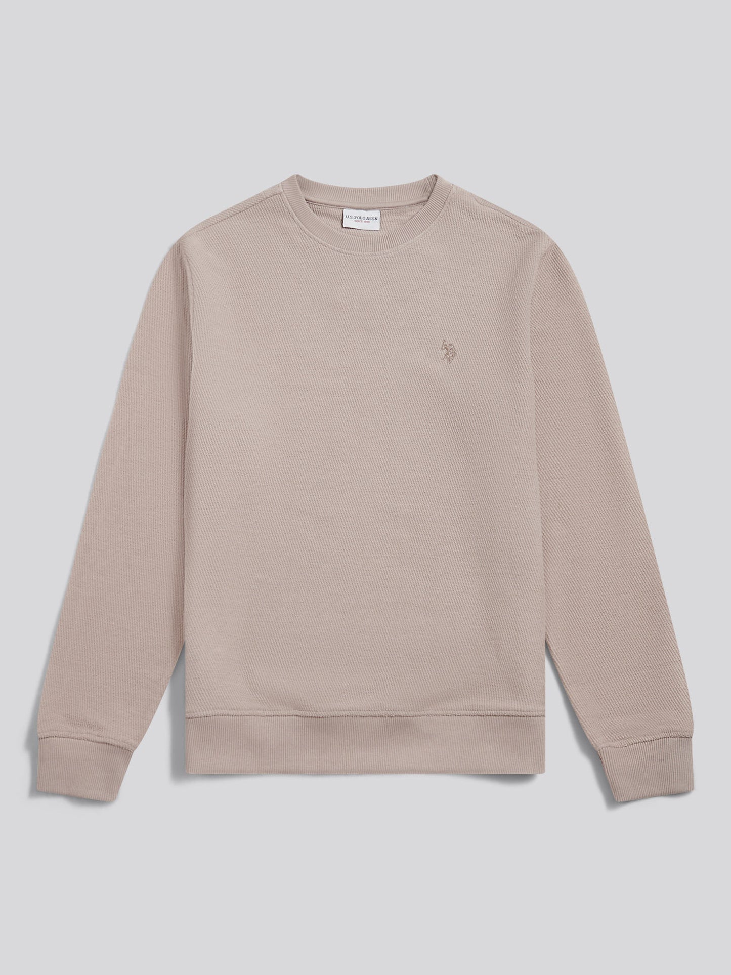 Mens Smart Texture Jersey Crew Sweatshirt Atmosphere