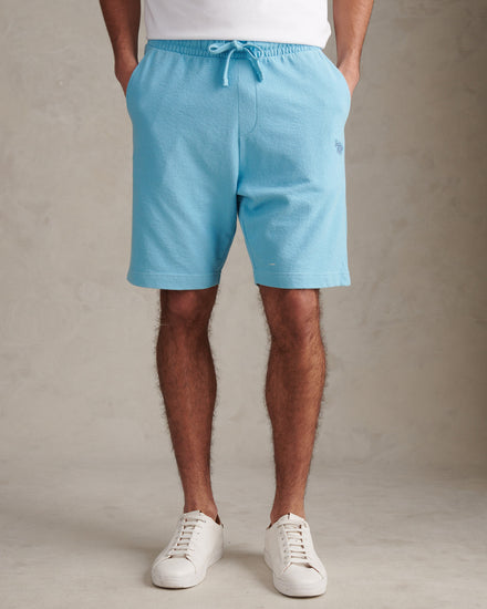 Mens Terry Sweat Shorts Air Blue