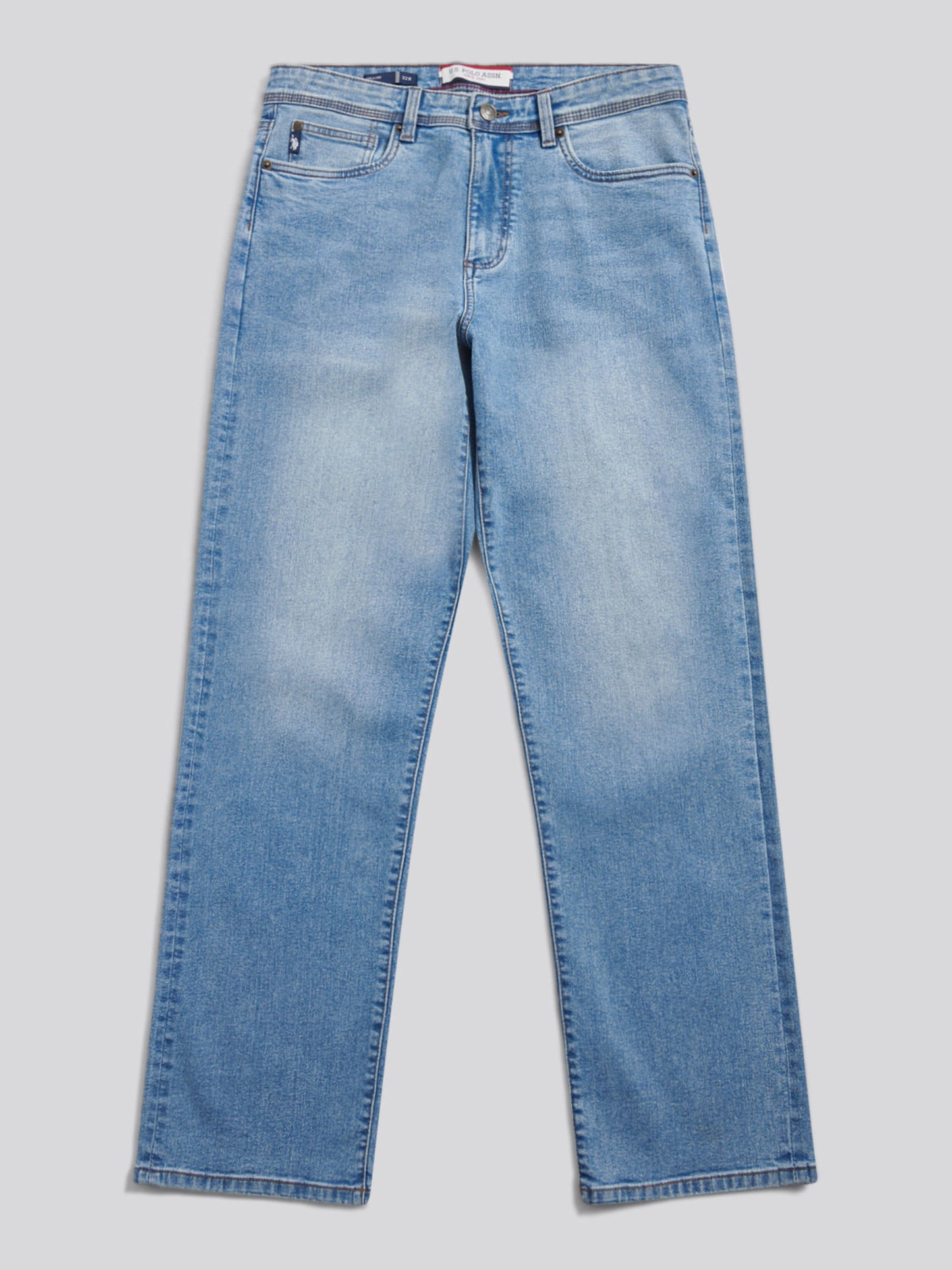 Mens Relaxed Fit Jean Blue Wash