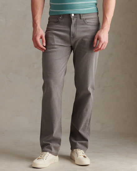Mens Relaxed Fit Jean Grey Wash