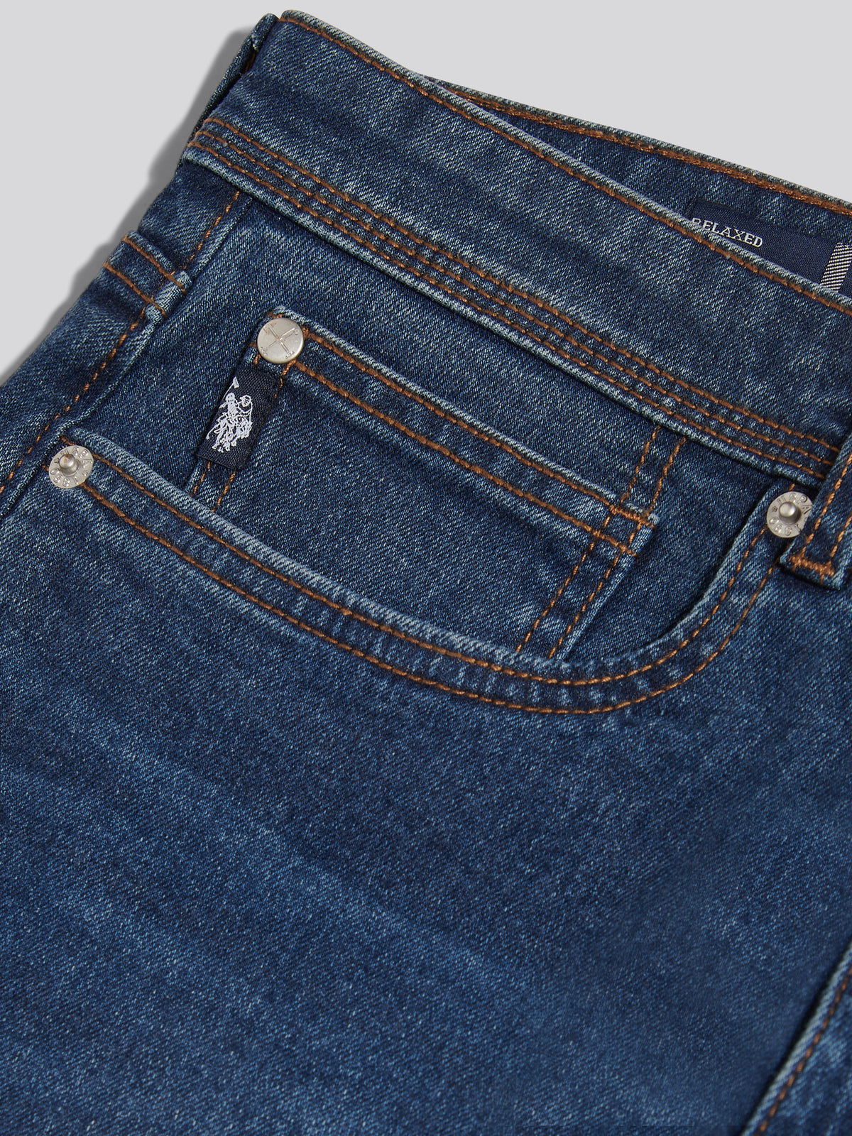 Mens Relaxed Fit Jean Royal Distress