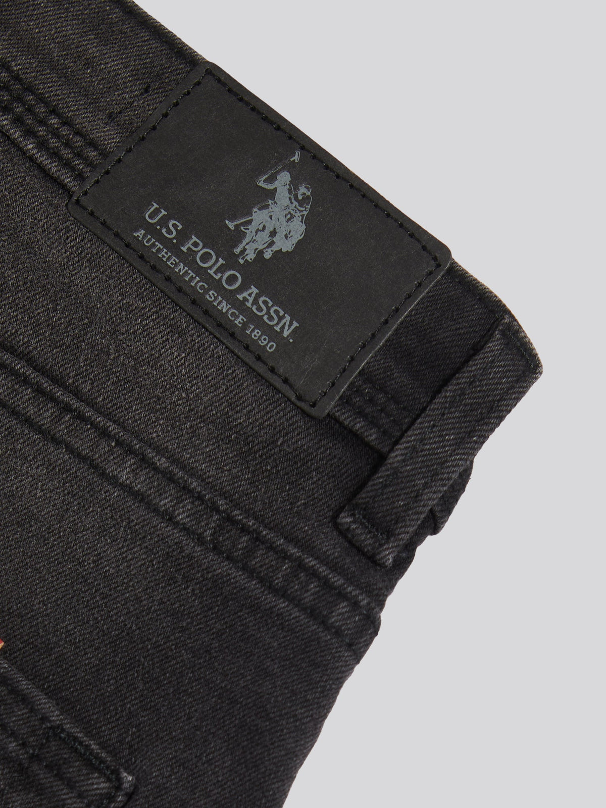Mens Relaxed Fit Jean Distressed Black