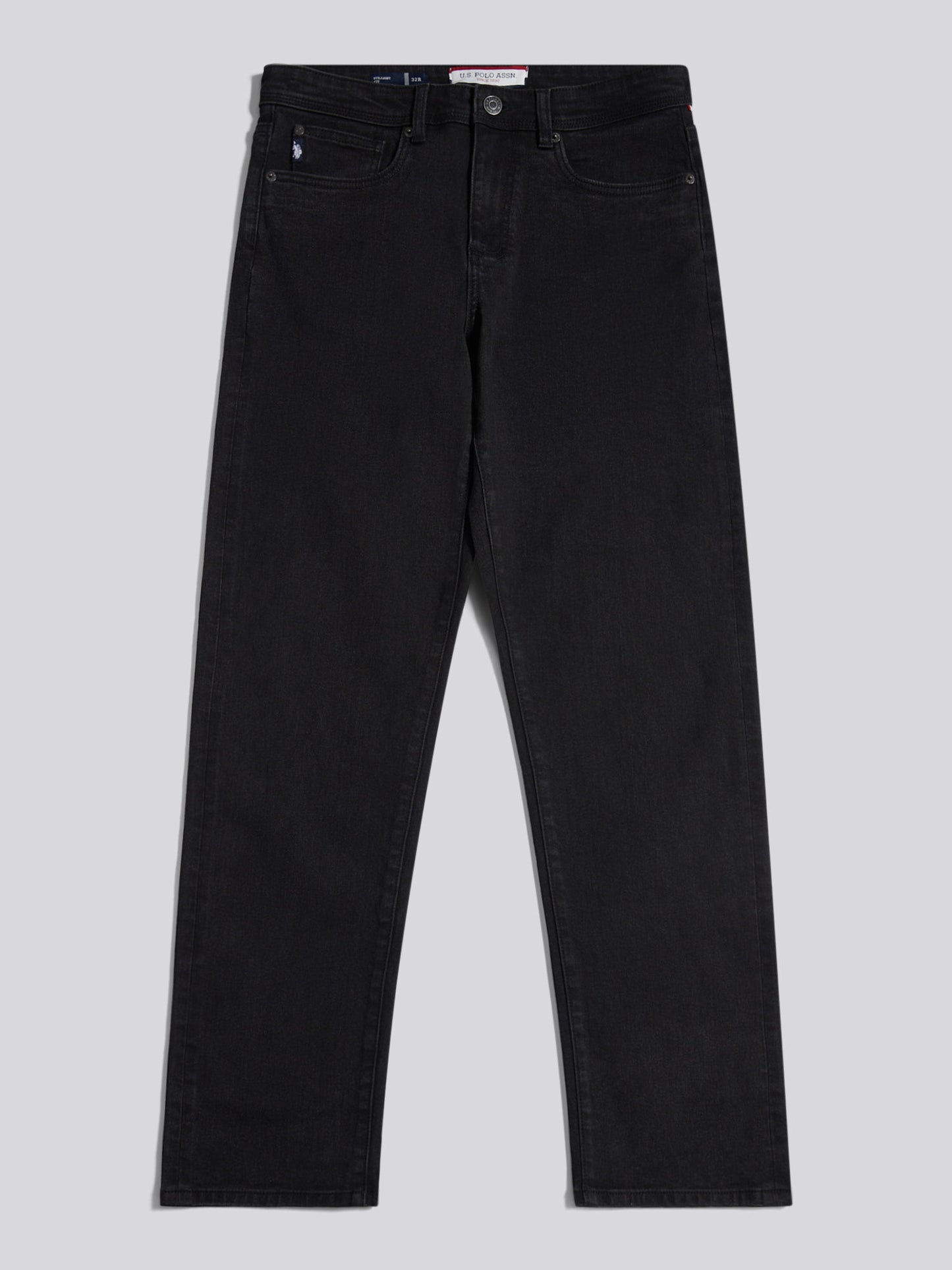 Mens Straight Fit Jean in Black Wash