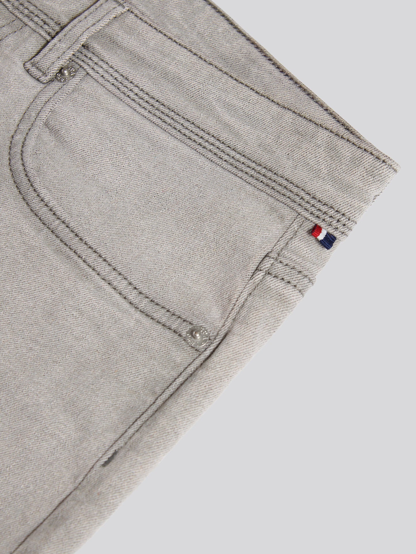 Mens Straight Fit Jean in Dark Grey Stone Wash