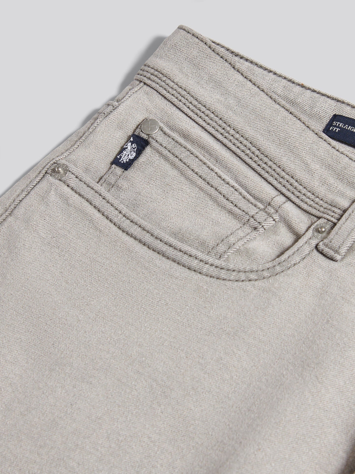 Mens Straight Fit Jean in Dark Grey Stone Wash