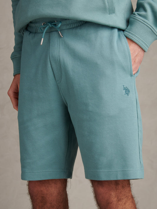 Mens Twill Texture Jersey Short Arctic