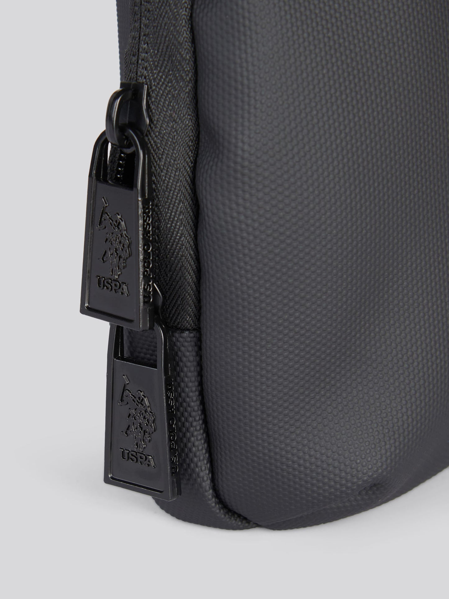 Mens Small Arrowhead Crossbody Bag in Black