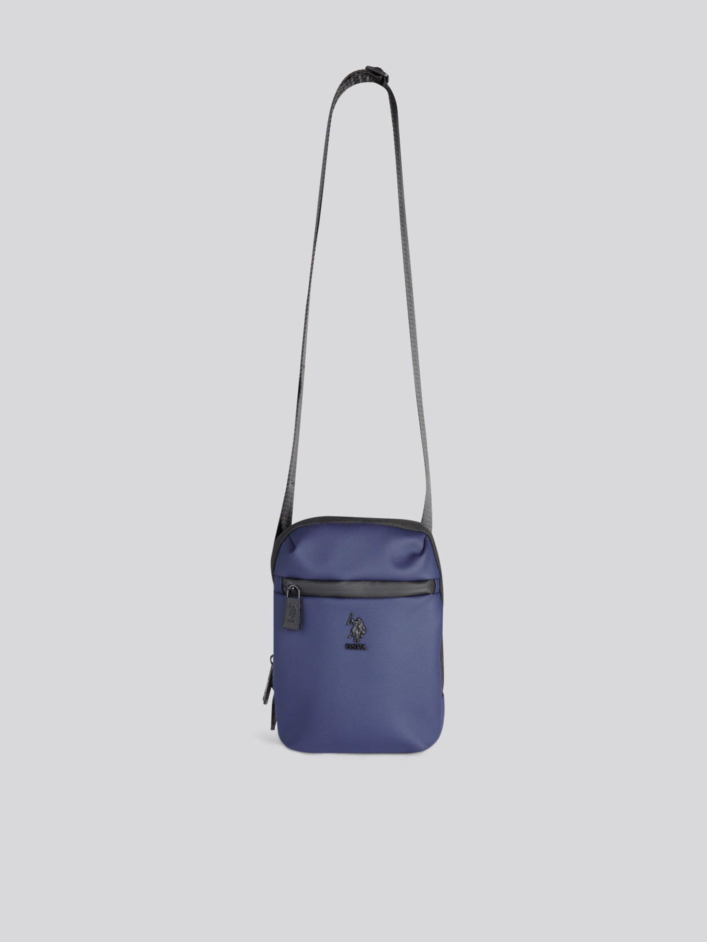 Mens Small Arrowhead Crossbody Bag in Navy