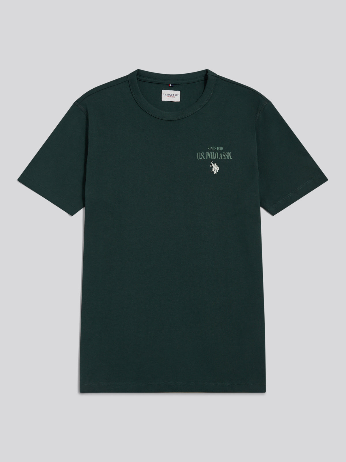 Mens Authentic Front & Back Graphic T-Shirt Green Gables